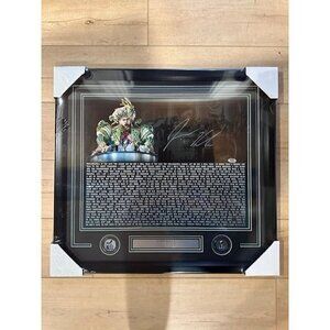 Jason Kelce signed autographed SBLII Parade Speech 16x20 Photo Framed PSA